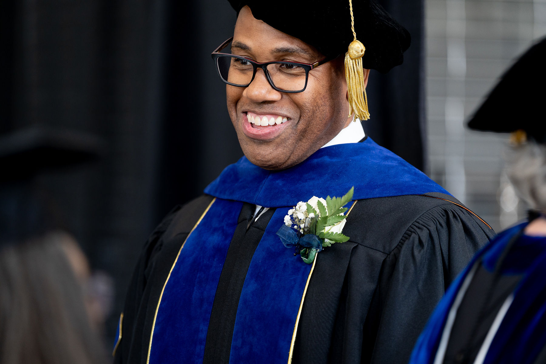 Photograph of President Harrison at graduation