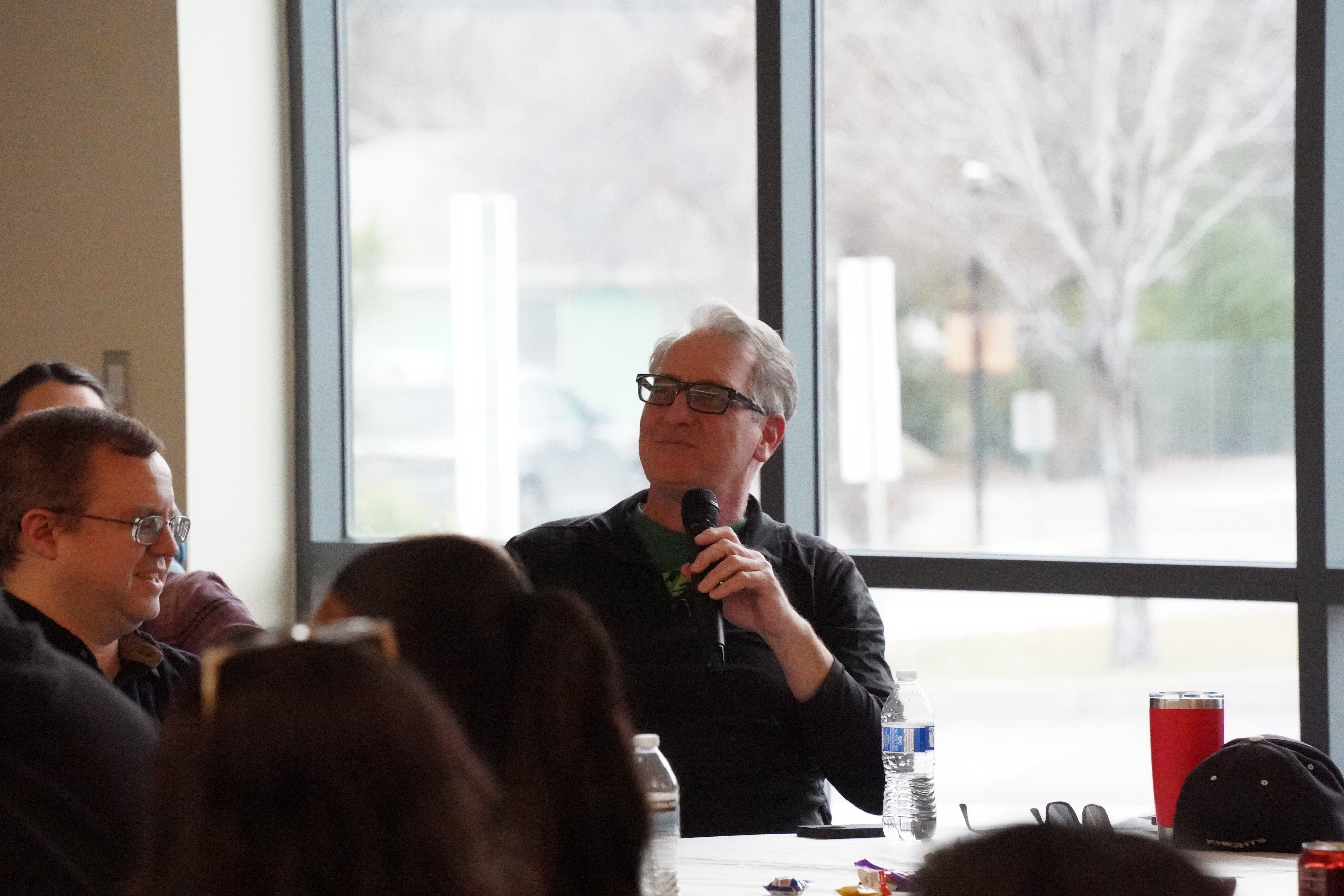 Photograph of Dave Burns at all district meeting