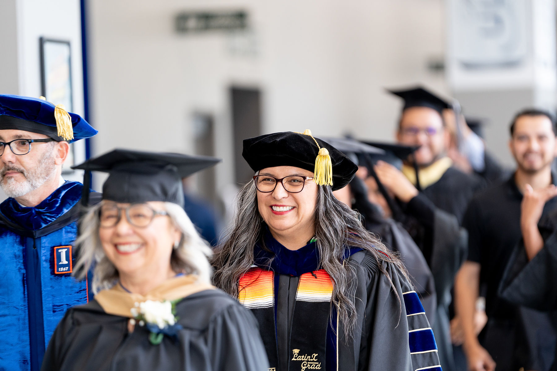 Photograph of Vice President of Student Affairs Dr. Diana Garza at graduation